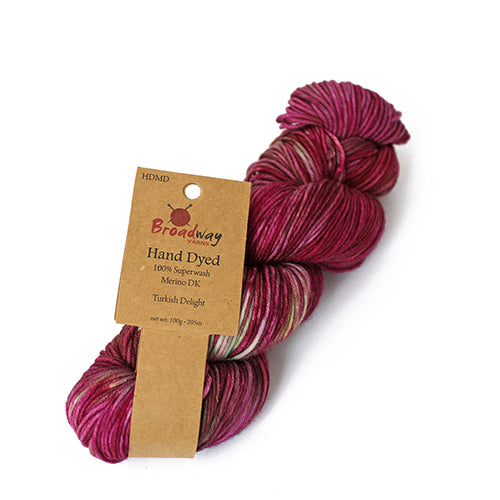 Broadway Dyed Merino DK - Turkish Delight pack of 5 skeins