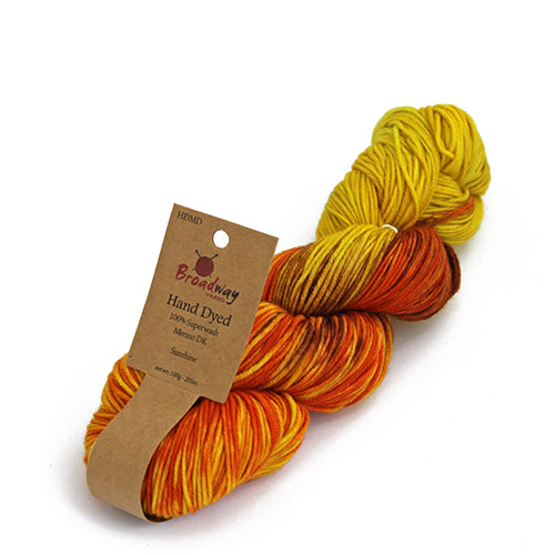 Broadway Dyed Merino DK - Sunshine pack of 5 skeins