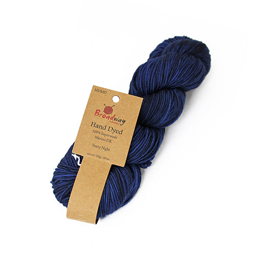 Broadway Dyed Merino DK - Starry Night pack of 5 skeins