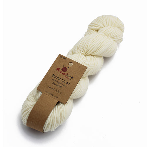Broadway Dyed Merino DK - Natural Undyed pack of 5 skeins