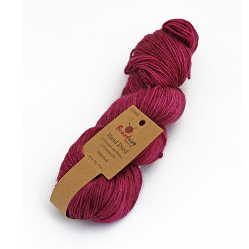 Broadway Dyed Merino Mohair Blend DK - Subtle Syrah pack of 5 skeins