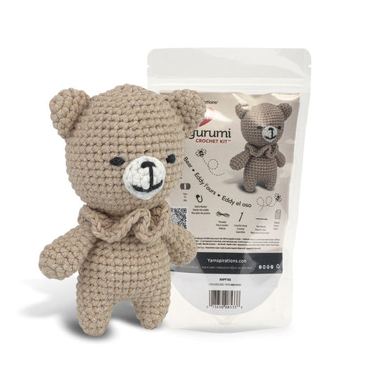 Red Heart Eddy the Bear Amigurumi crochet kit