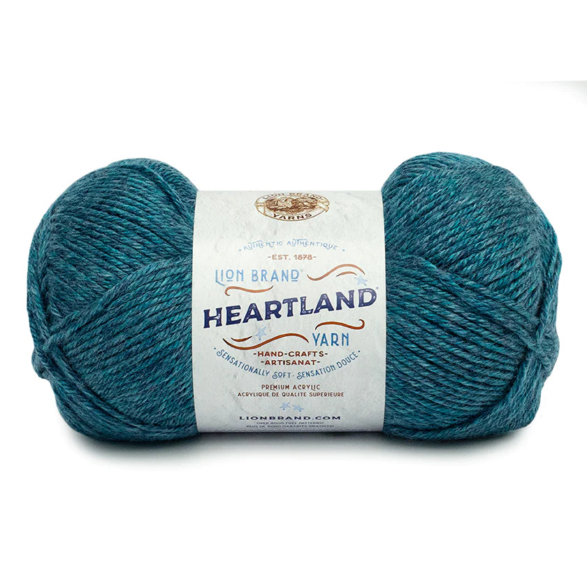 Lion Brand Heartland Yarn Glacier Bay Pack of 3 *Pre-order*