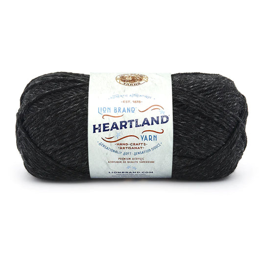 Lion Brand Heartland Yarn Black Canyon  Pack of 3 *Pre-order*