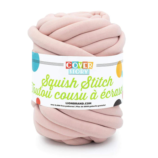 Lion Brand Cover Story Squish Stitch Yarn Sweet Pink *Pre-order*