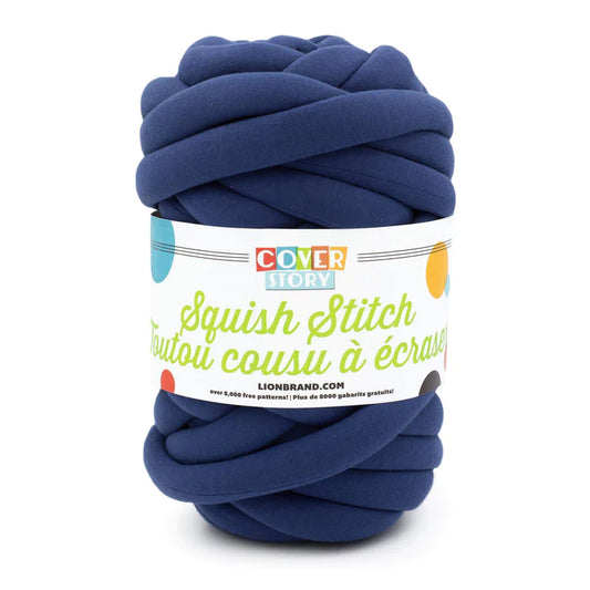 Lion Brand Cover Story Squish Stitch Yarn Navy Peony  *Pre-order*