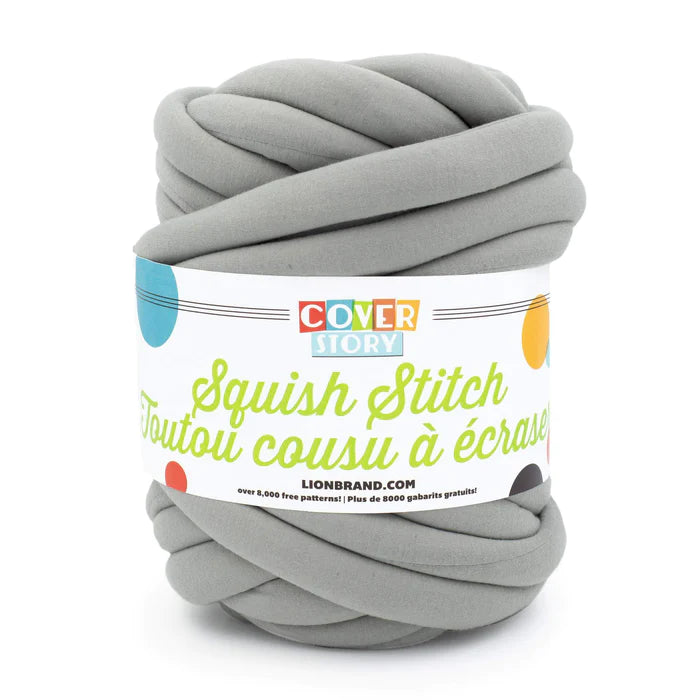 Lion Brand Cover Story Squish Stitch Yarn Space Grey *Pre-order*