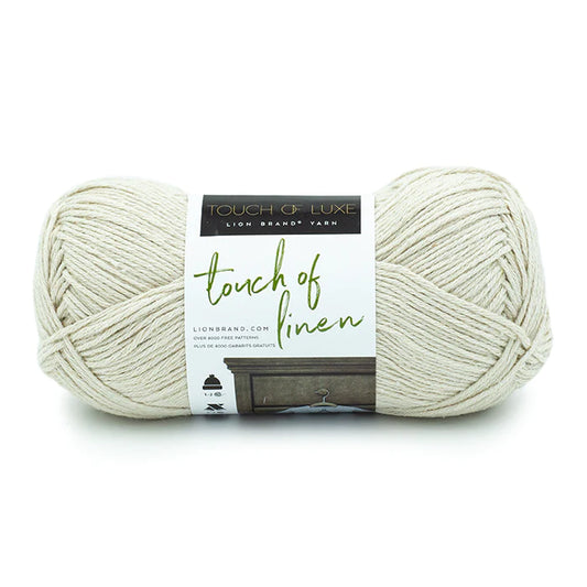 Lion Brand Touch of Linen Yarn Natural Pack of 3 *Pre-order*