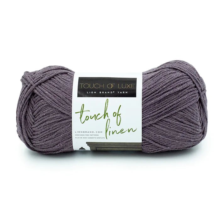 Lion Brand Touch of Linen Yarn Fog Pack of 3 *Pre-order*