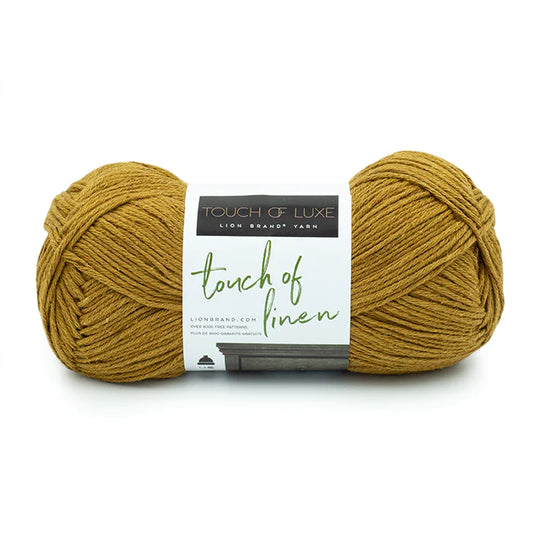 Lion Brand Touch of Linen Yarn Dijon Pack of 3 *Pre-order*