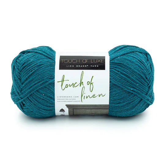 Lion Brand Touch of Linen Yarn Peacock Pack of 3 *Pre-order*