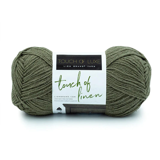 Lion Brand Touch of Linen Yarn Army Pack of 3 *Pre-order*