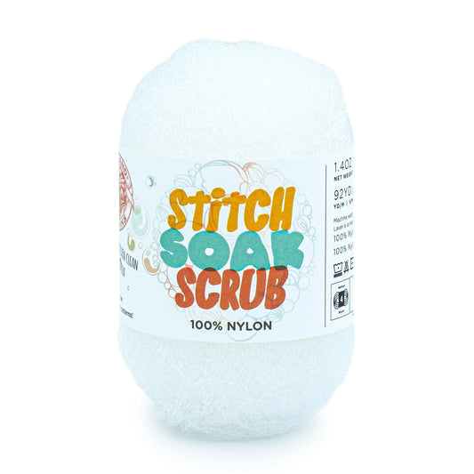 Lion Brand Stitch Soak Scrub Yarn Coconut Milk Pack of 3 *Pre-order*