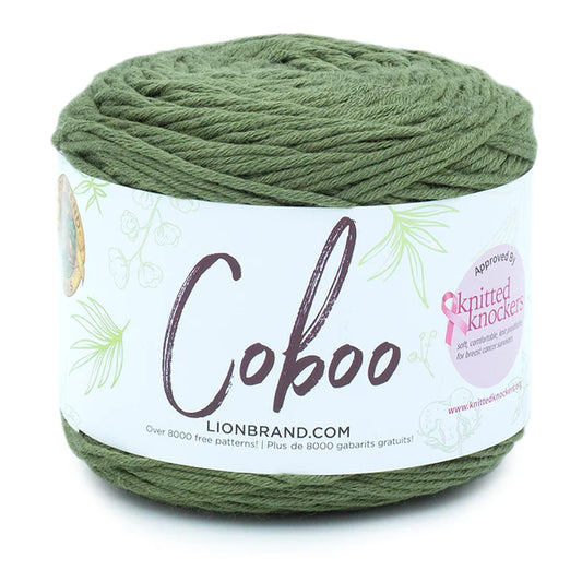 Lion Brand Coboo Yarn Olive Pack of 3 *Pre-order*