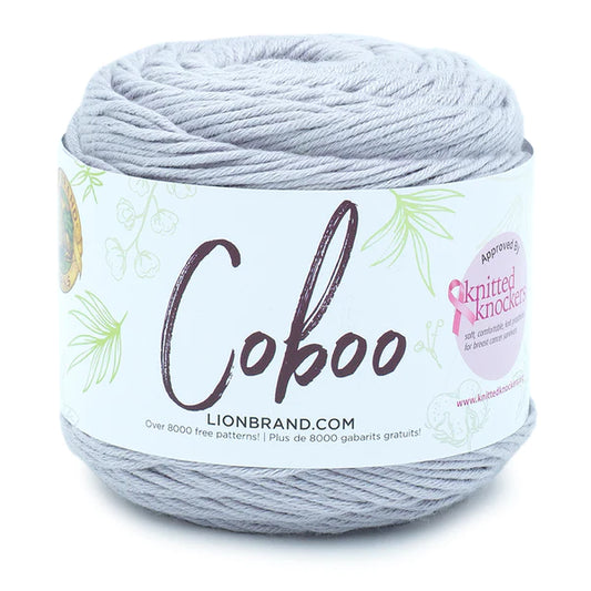 Lion Brand Coboo Yarn Silver Pack of 3 *Pre-order*