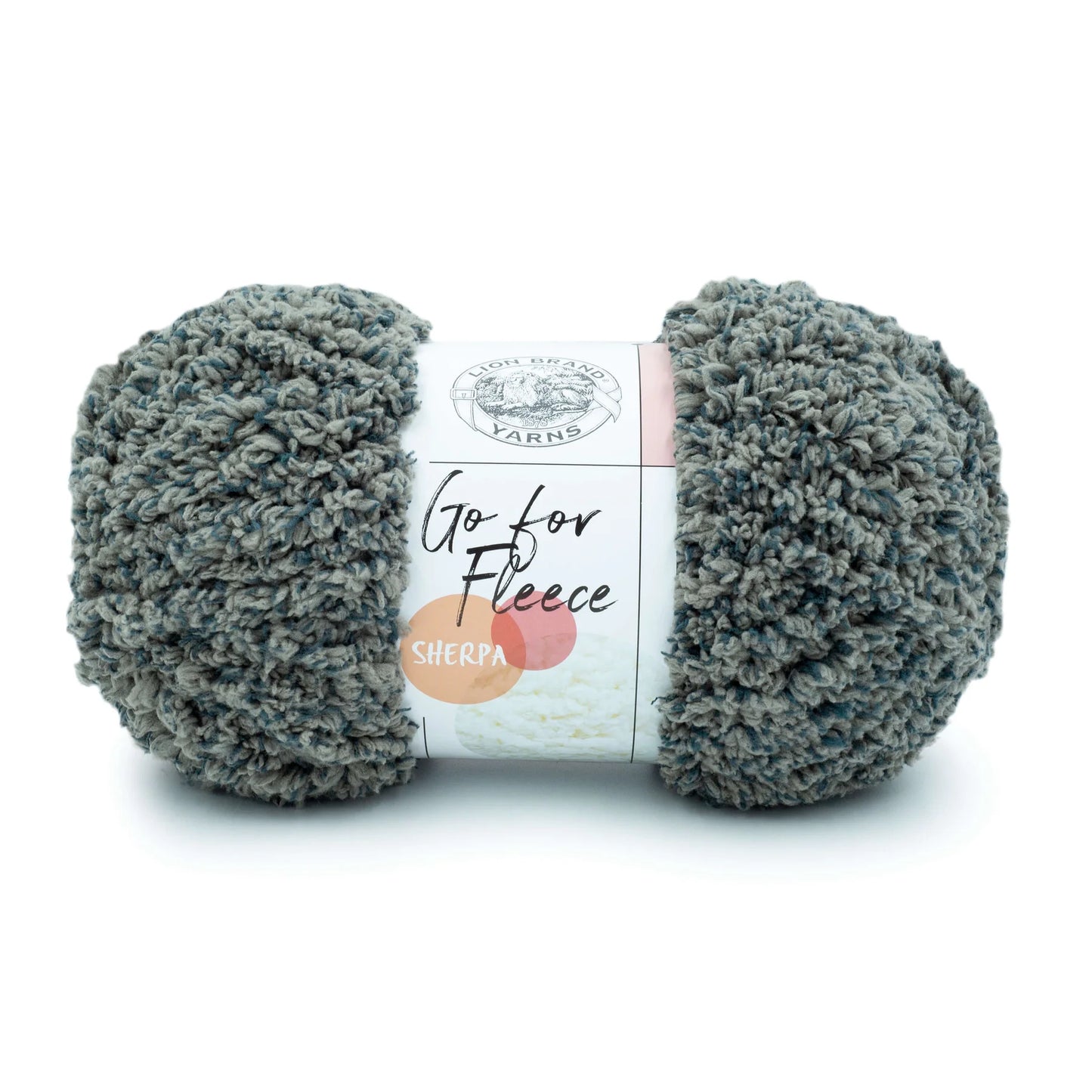 Lion Brand Go For Fleece Sherpa Yarn Stone