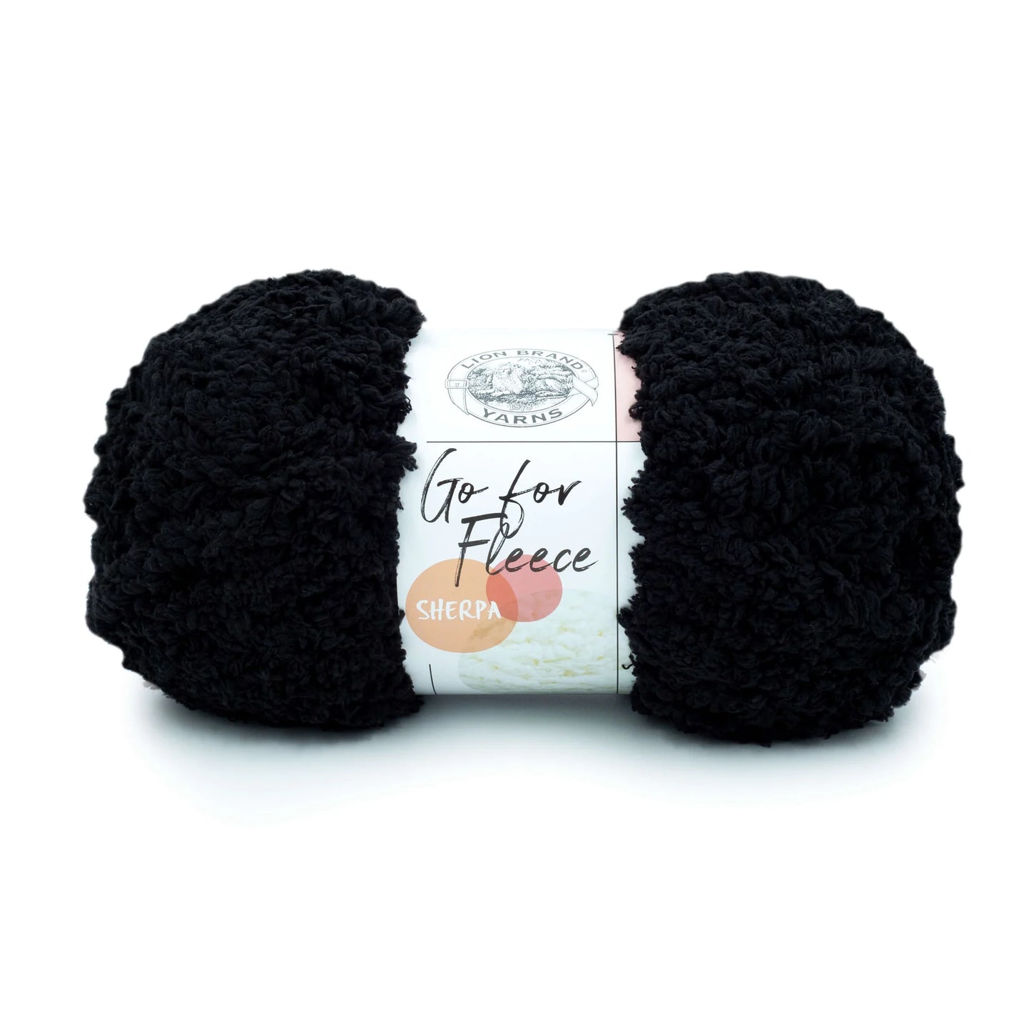Lion Brand Go For Fleece Sherpa Yarn Black