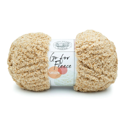 Lion Brand Go For Fleece Sherpa Yarn Honey Pack of 3 *Pre-order*