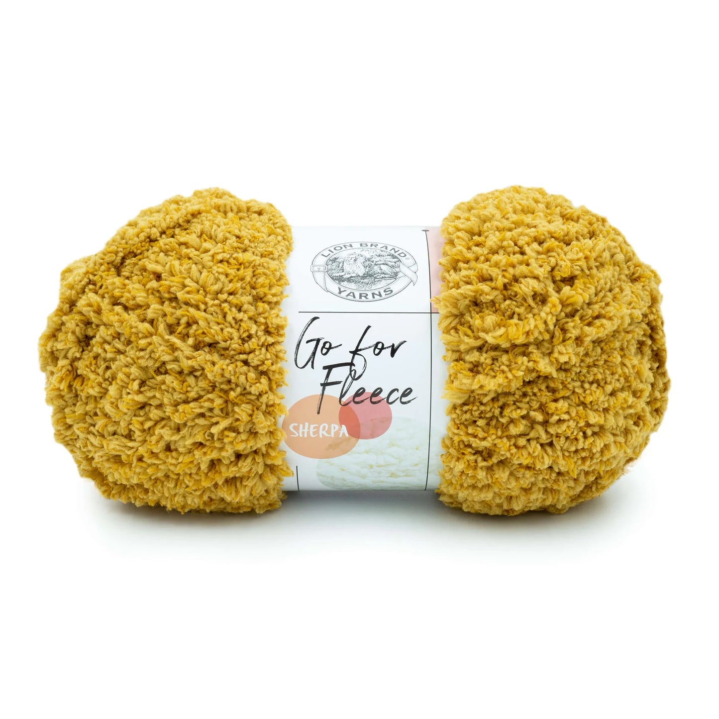Lion Brand Go For Fleece Sherpa Yarn Gold