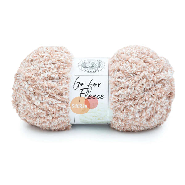 Lion Brand Go For Fleece Sherpa Yarn Blush