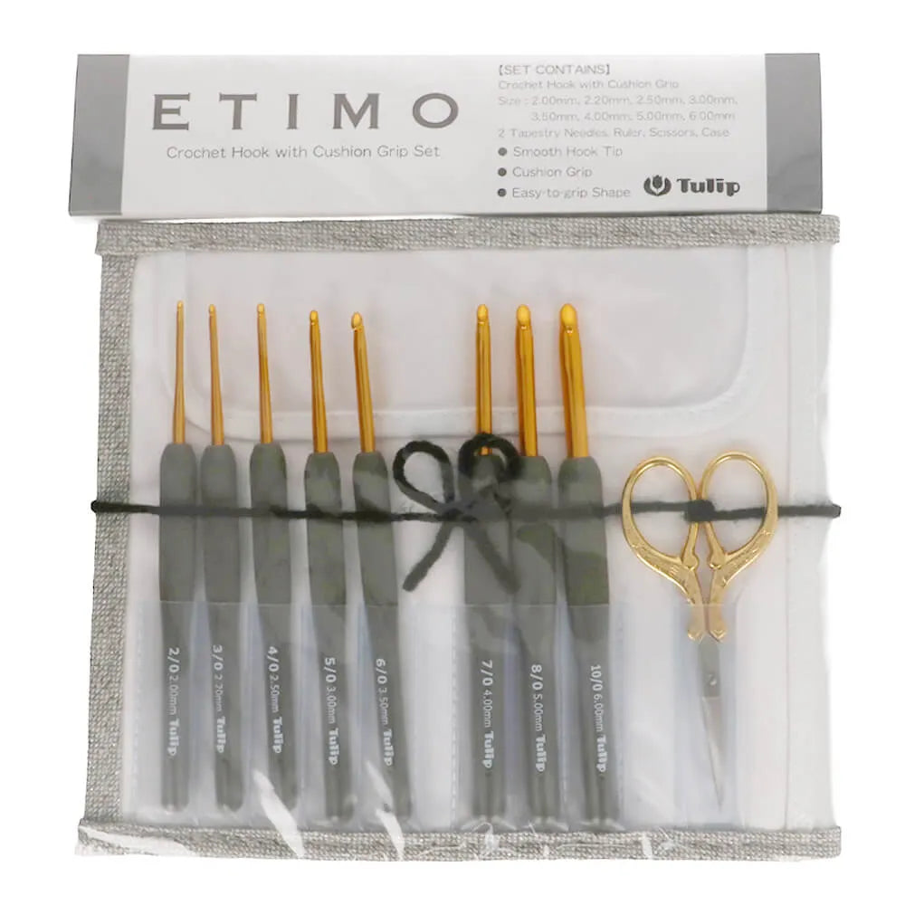Tulip Etimo crochet hooks Set Premium Gold