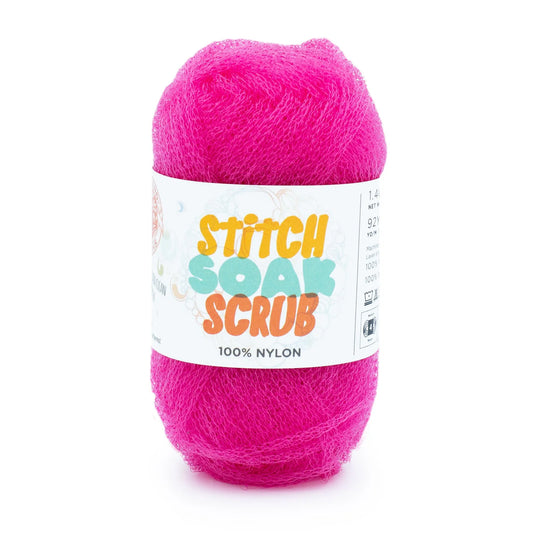 Lion Brand Stitch Soak Scrub Yarn Cabaret Pack of 3 *Pre-order*