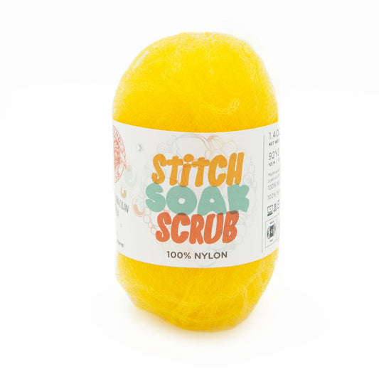 Lion Brand Stitch Soak Scrub Yarn Cyber Yellow Pack of 3 *Pre-order*