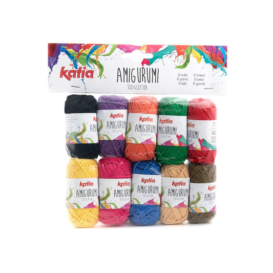 Katia Cotton Yarn Amigurumi pack Multicolour