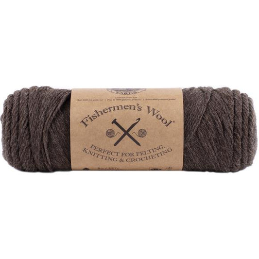 Lion Brand Fishermen's Wool Yarn Nature's Brown Pack of 3 *Pre-order*