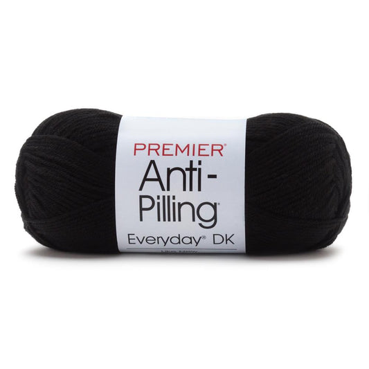 Premier Yarns Anti-Pilling Everyday DK Solids Yarn Black Pack of 3 *Pre-order*