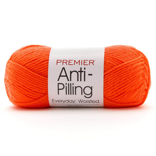 Premier Anti-Pilling Everyday Worsted Yarn Flame Orange Pack of 3 *Pre-order*