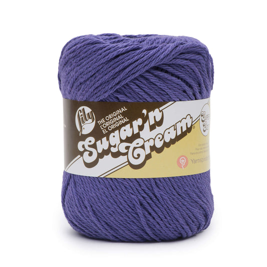 Lily Sugar'n Cream 100% Cotton yarn - Dark Orchid SUPER SIZE