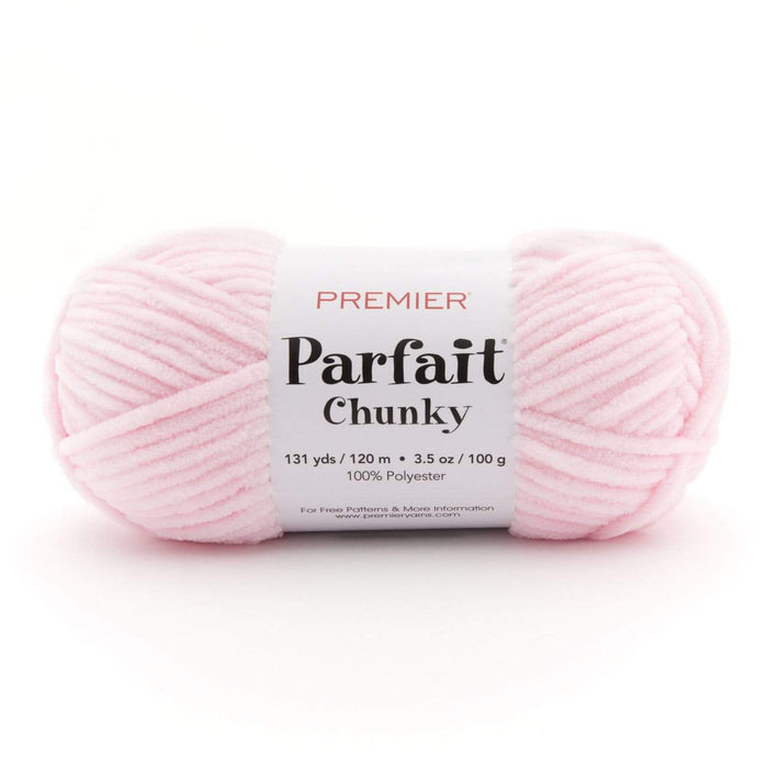Premier Parfait Chunky Chenille yarn- Cotton Candy