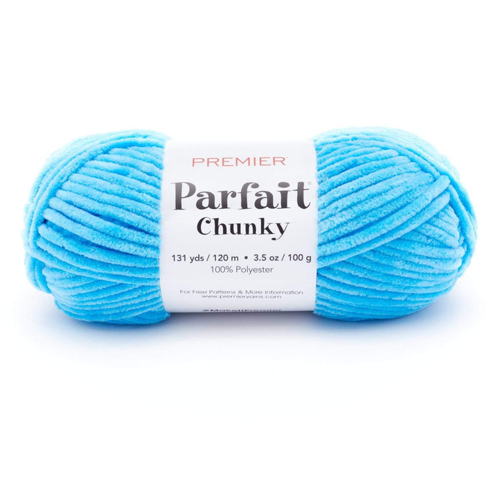 Premier Parfait Chunky Chenille yarn-Azure