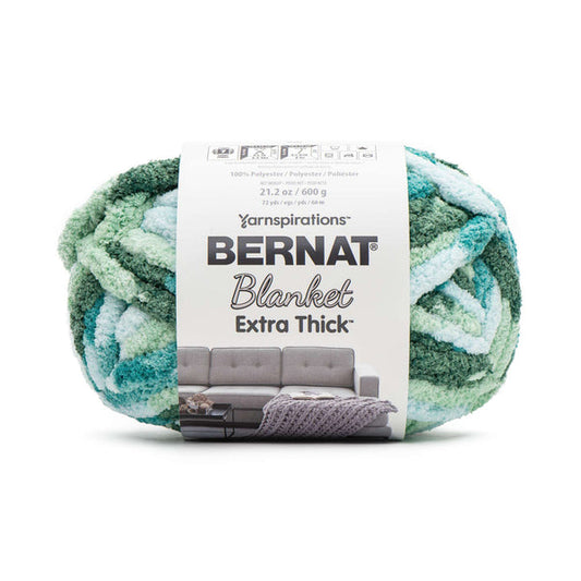 Bernat Blanket Extra Thick 600g Teal Ivy Variegated Pack of 2 *Pre-order*