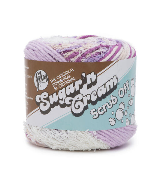 Lily Sugar n Cream Scrub Off Yarn Pretty Purple