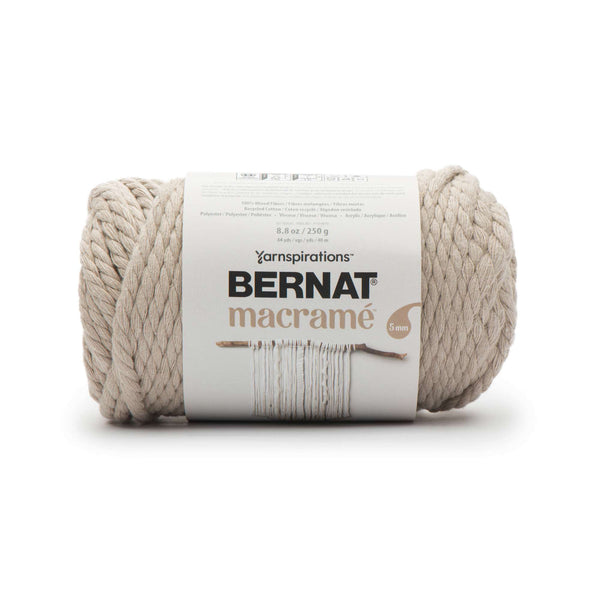 Bernat Macrame Yarn Taupe Pack of 3 *Pre-order*