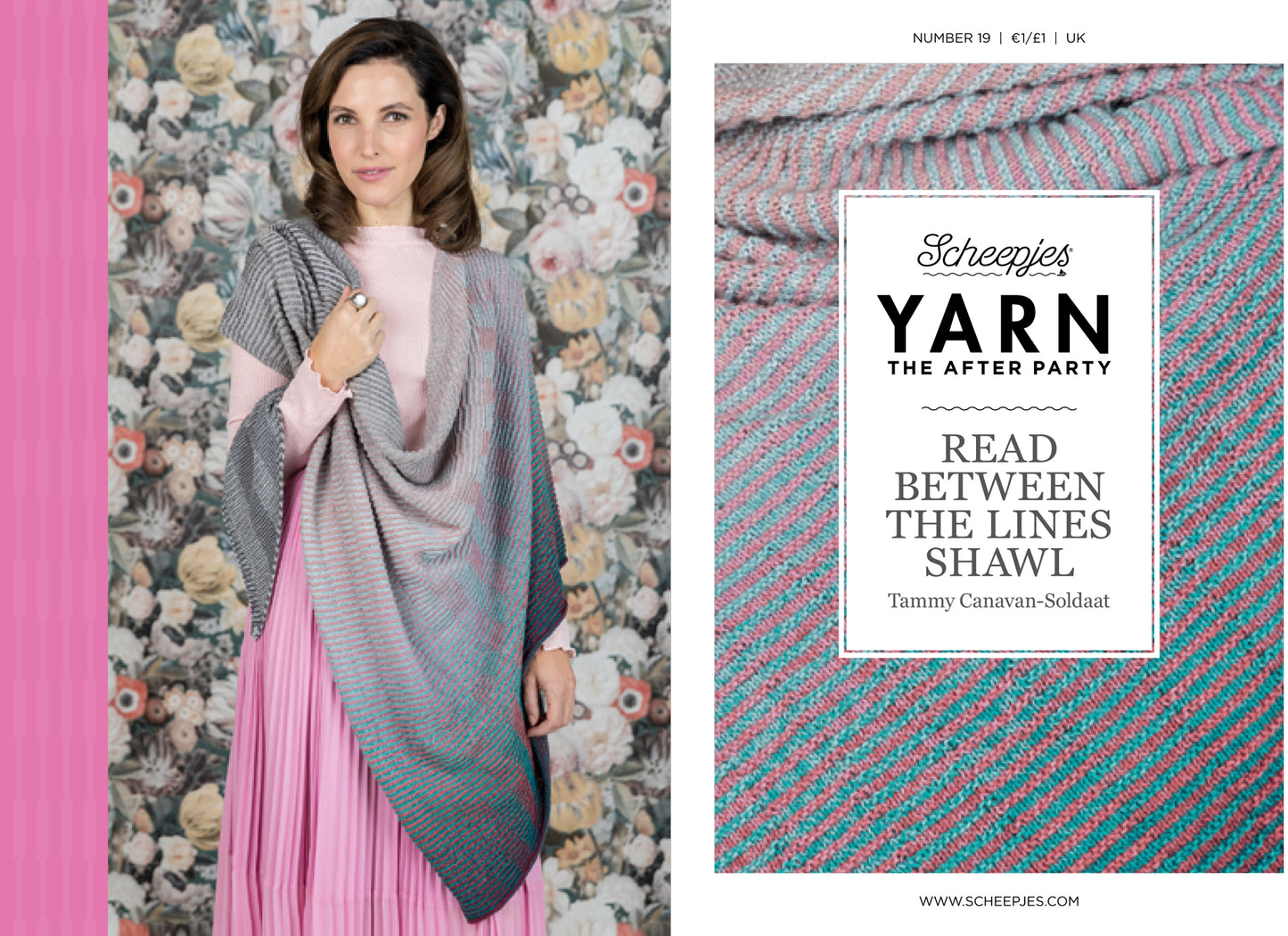 YARN The After Party no.19 Read Between the Lines Whirl Pattern booklet