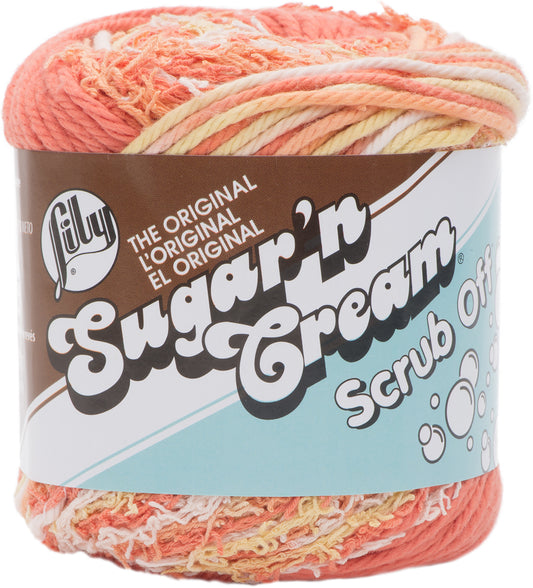 Lily Sugar n Cream Scrub Off Yarn Papaya