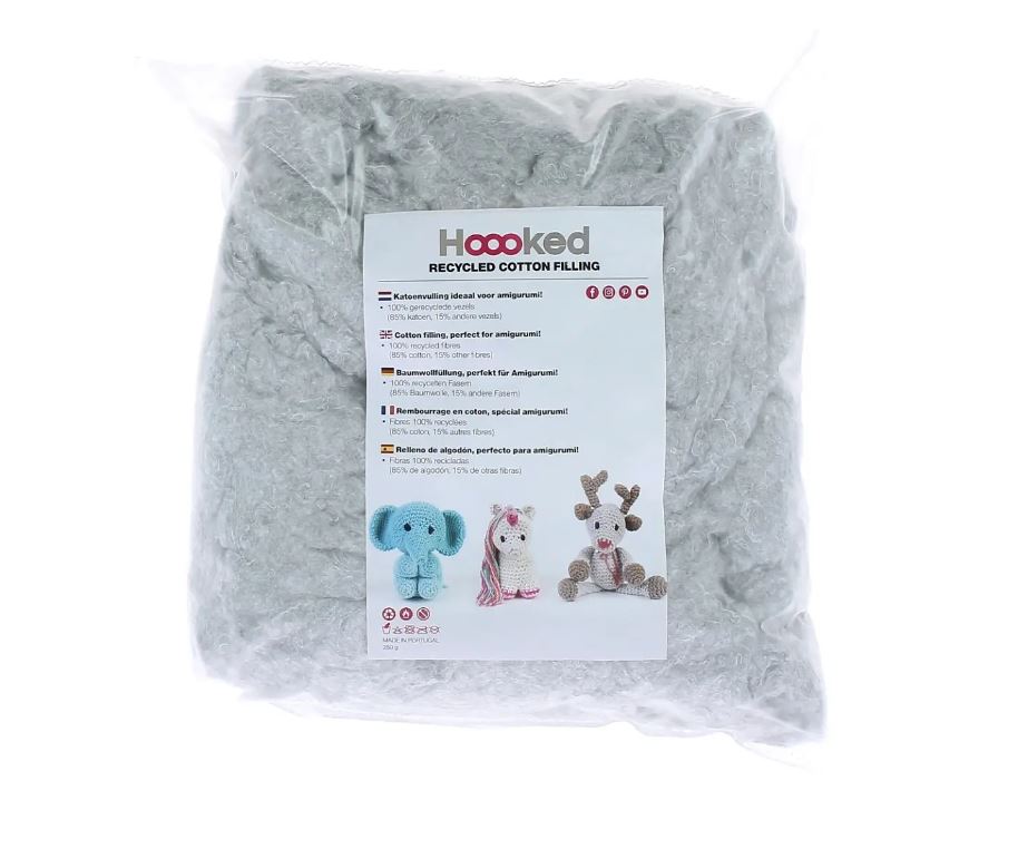 Hoooked Fluffy Cotton Filling 100% Recycled eco friendly
