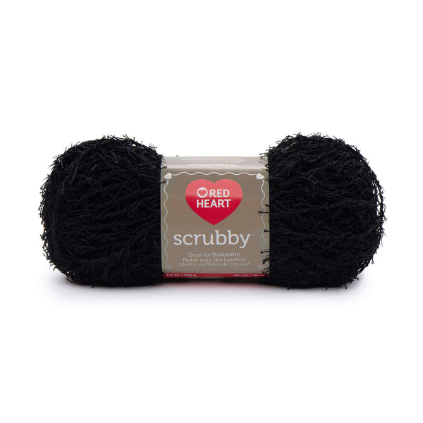 Red Heart Scrubby Yarn Black Pack of 3 *Pre-order*