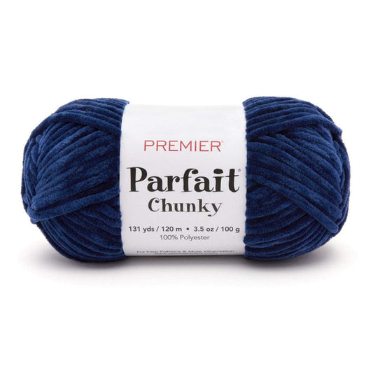 Premier Parfait Chunky Chenille yarn- navy