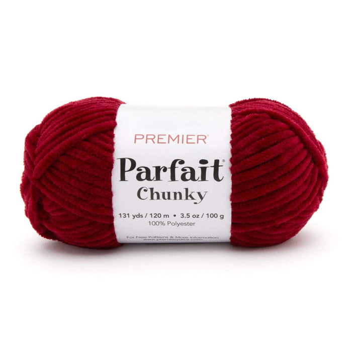 Premier Parfait Chunky Chenille yarn-Ruby