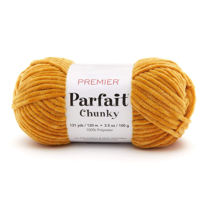 Premier Parfait Chunky Chenille yarn- mustard