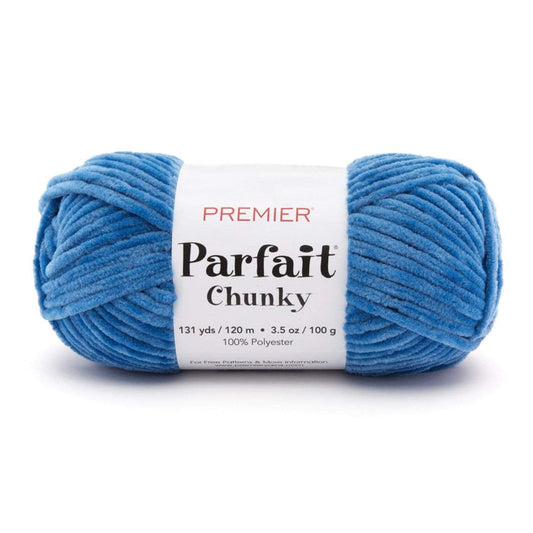 Premier Parfait Chunky Chenille yarn- cornflower