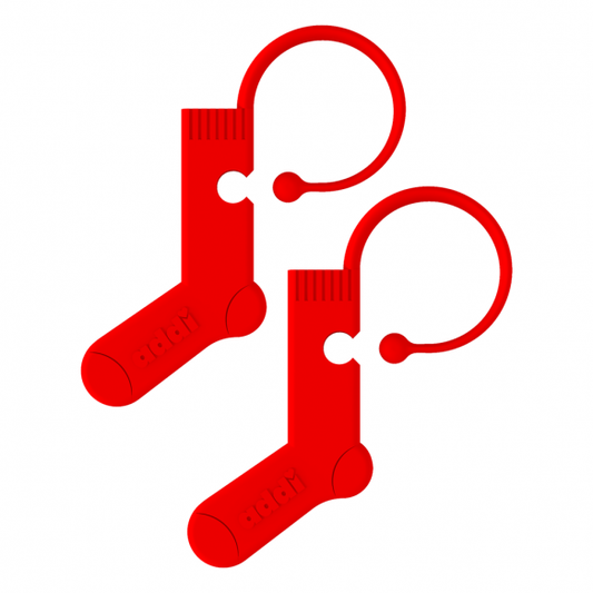 ADDI stitch markers red socks - 8 pieces