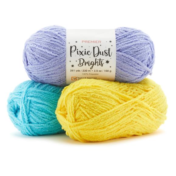 Pixie Dust Brights Chenille Yarn