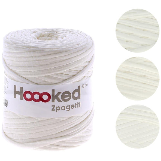 Hoooked Zpagetti Yarn Ivory White Pack of 3 *Pre-order*