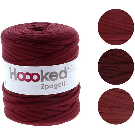 Hoooked Zpagetti Yarn Burgundy Passion Pack of 3 *Pre-order*