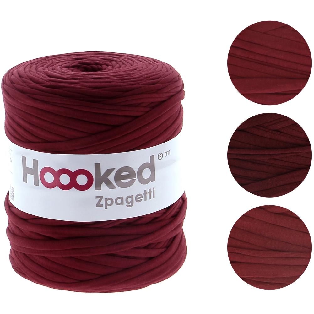 Hoooked Zpagetti Yarn Burgundy Passion
